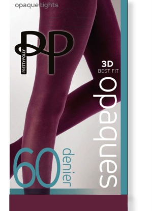 Pretty Polly 3D Best Fit Premium Opaque 60 Denier Tights